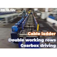 Buy cheap Flexible Ladder Type Cable Tray Manufacturing Machine With Gearbox Drive System product
