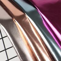 Buy cheap 0.5mm Laser Engrave PU Leather Eco Friendly Metal Shiny PU Leather product