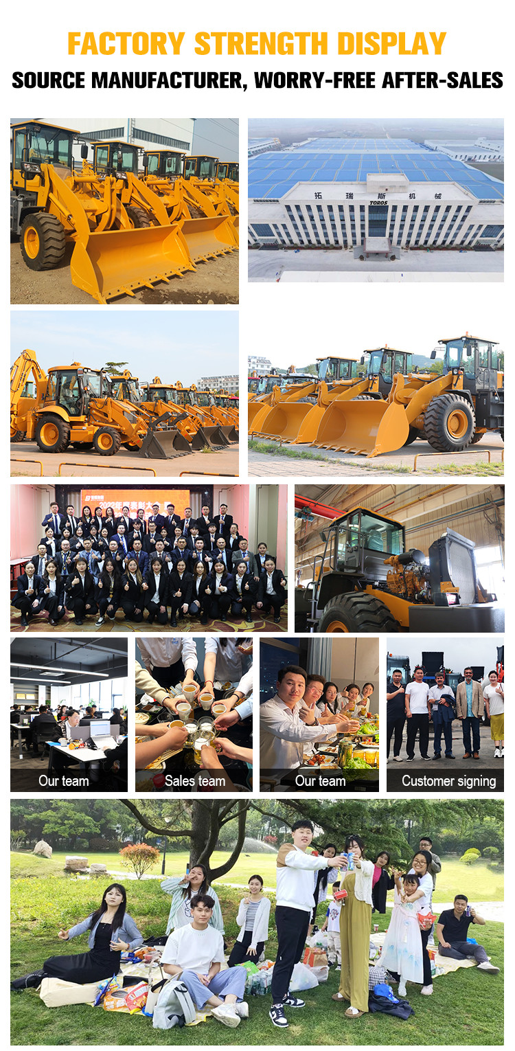 Multi Functional Large Backhoe Loader Equipment 8300kg Total Weight