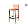 Buy cheap Saddle Leather Restaurant Bar Stools Indoor Furniture With Footrest / Backrest from wholesalers