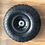 350 4 Grey Plastic Rim Pneumatic Trolley Wheels 10 Inch Hand Trolley Wheel
