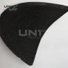 Buy cheap Needle Punch Non Woven Sewing Shoulder Pads Black Color Half Moon Shape from wholesalers