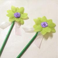Buy cheap 30cm Handmade Flowers From Fabric , Colorful Simple Fabric Flowers product