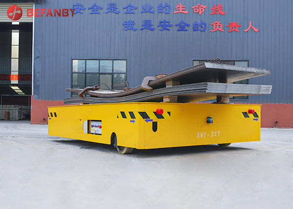 0 - 20m / Min Motorized Trackless Transfer Cart Battery Powered 1 Year Warranty