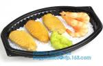 Food container tray,Black 5 Compartment Food Packaging Blister Plastic Fruit