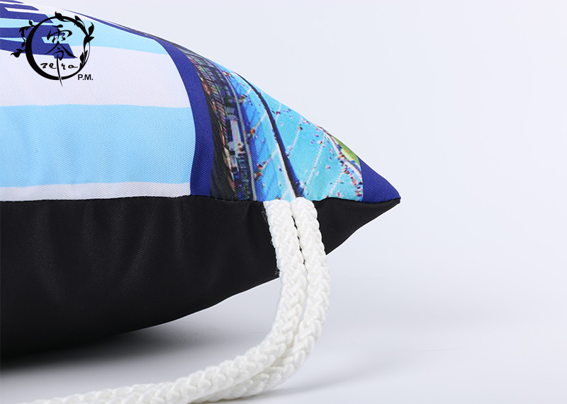 Argentina Sports Shoulder Printed Drawstring Backpack Bag Large Size