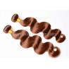 Buy cheap Top Quality 55 CM Body Wave Light Brown Remy Human Hair Weft Extensions for sale from wholesalers