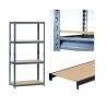 Buy cheap Powder Coating Light Duty Shelving Warehouse Slotted Angle Shelving Rack from wholesalers