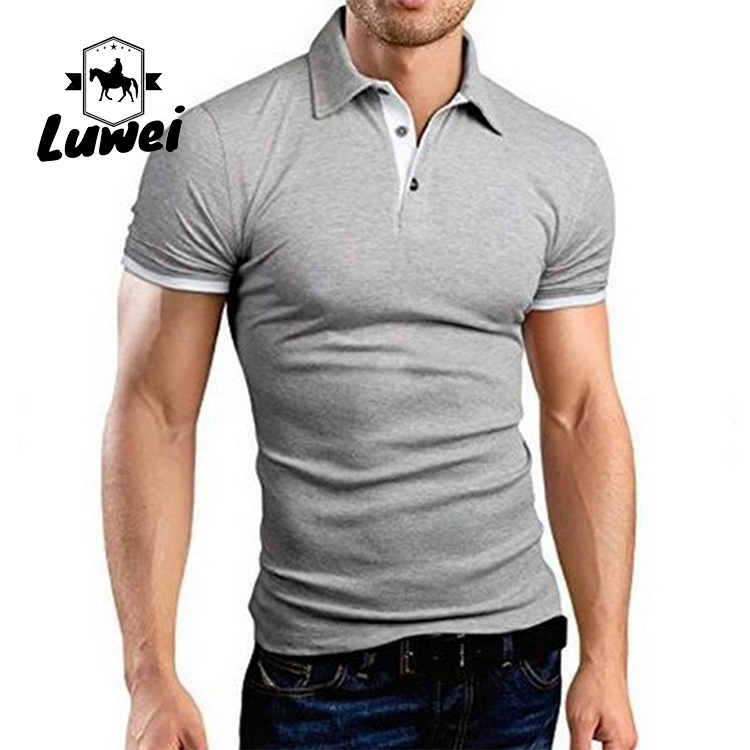 Summer Oversized Cotton Polo T Shirts Short Sleeve With Embroidery Logo