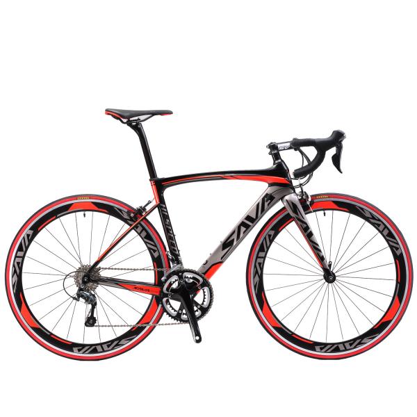 Buy cheap Black Red Sava Road Bike 700c 150kg Load Capacity CE certificate from wholesalers