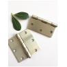 Buy cheap Satin Nickel Ball Bearing Door Hinges , 2 Bb Bearing Gate Hinges Steel Circle Flat Head Polished from wholesalers