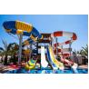 Buy cheap Customized Body Water Slide Bright Color FRP Large Aqua Park Equipment from wholesalers