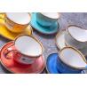Buy cheap FDA Restaurant Porcelain Blue Color Glazed Dinnerware Sets from wholesalers