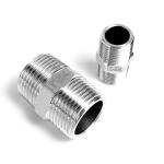 Stainless Steel 201 304 316 Casting Hexagon Nipple Double Ferrule Pipe Fittings