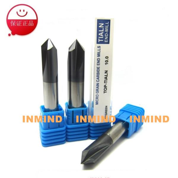 Buy cheap 90º Tialn Coated End Mills / Carbide Milling Cutters 0.5 - 0.6 um Micro Grain Size from wholesalers