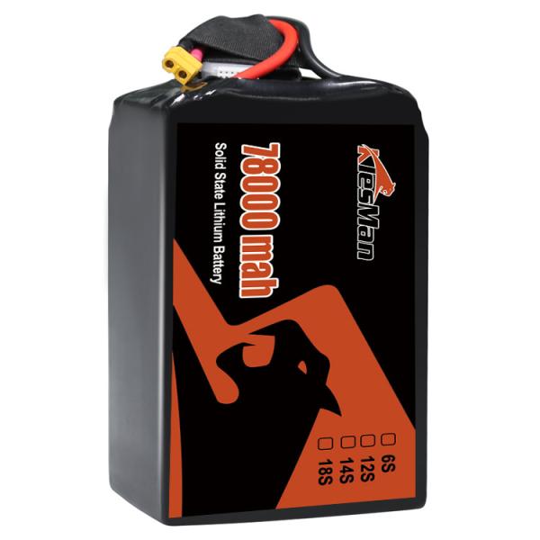 44.4V 78000mAh 25C 22.2v Lipo 12s Lithium Battery Pack for Agricultural drones