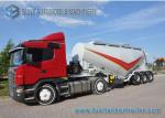 50000 L Lifting Axle Bulk Cement Semi Tanker Trailers Single Wheel