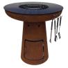 Buy cheap BBQ Fire Bowl Corten Steel With Grill Ring Outdoor Camping from wholesalers