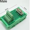 Buy cheap Single End D Sub 9 Pin DB9 Male Female Connectors Terminal Blocks Breakout Board from wholesalers