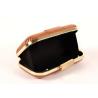 Buy cheap High - End Genuine Ladies Orange Clutch Bag Vintage Metal Lock With Cow Leather Pattern from wholesalers