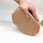 Octagonal Yoga Block Cork Brick Non Slip 215 X 138 X 67mm