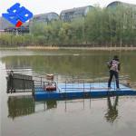 Lakes Cleaning Gasoline Engine Aquatic Weed Harvesting Boat 300-600mm Depth