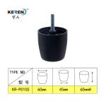 108g Dia 45mm Plastic Bun Furniture Feet For Chairs