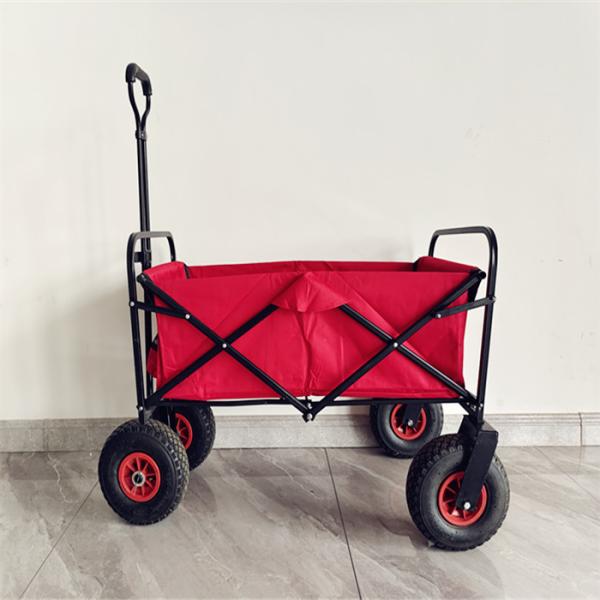 Buy cheap Customizable Logo Folding Wagon Cart Heavy Duty 80kg Load Capacity from wholesalers
