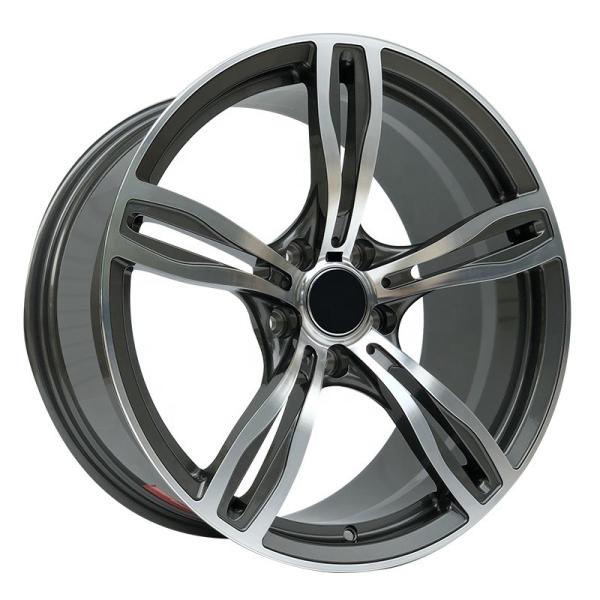 Buy cheap 5 Split Spoke Replica BMW Black Rims 20 Inch 5X120 Wheels 17 18 19 Inch ET35 from wholesalers