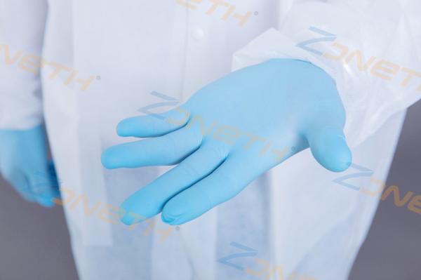 Buy cheap Blue Nitrile Gloves Powder Free Disposable Safety Products from wholesalers