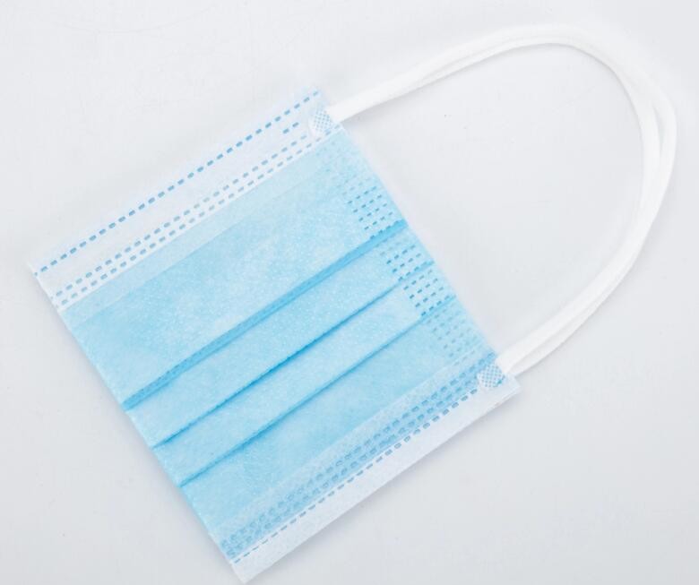 Low Breath Resistance Disposable 3 Ply Earloop Face Mask