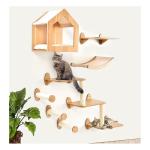 OEM Available Modern Pet Furniture Wood Wall Cat Climbing Shelves