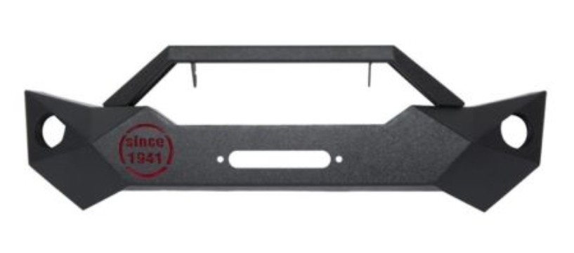 Wrangler Battle axe Front Bumper for Jeep JK Black Steel Recovery Bull Bar Winch Bumper for JK Wrangler 07 Onwards