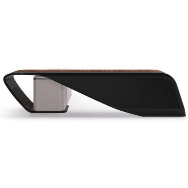 Buy cheap Minimalist Office Table And Chair Combo Leatherette Burl Office Coffee Table from wholesalers