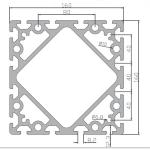 160 Series 12.3mm Height T Slot Profile / Aluminum T Extrusion Profiles