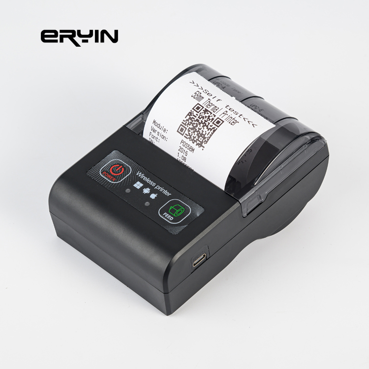 Max Paper Size 57mm MP-58C 58MM Mini Portable Label Thermal Printer with 420g Power