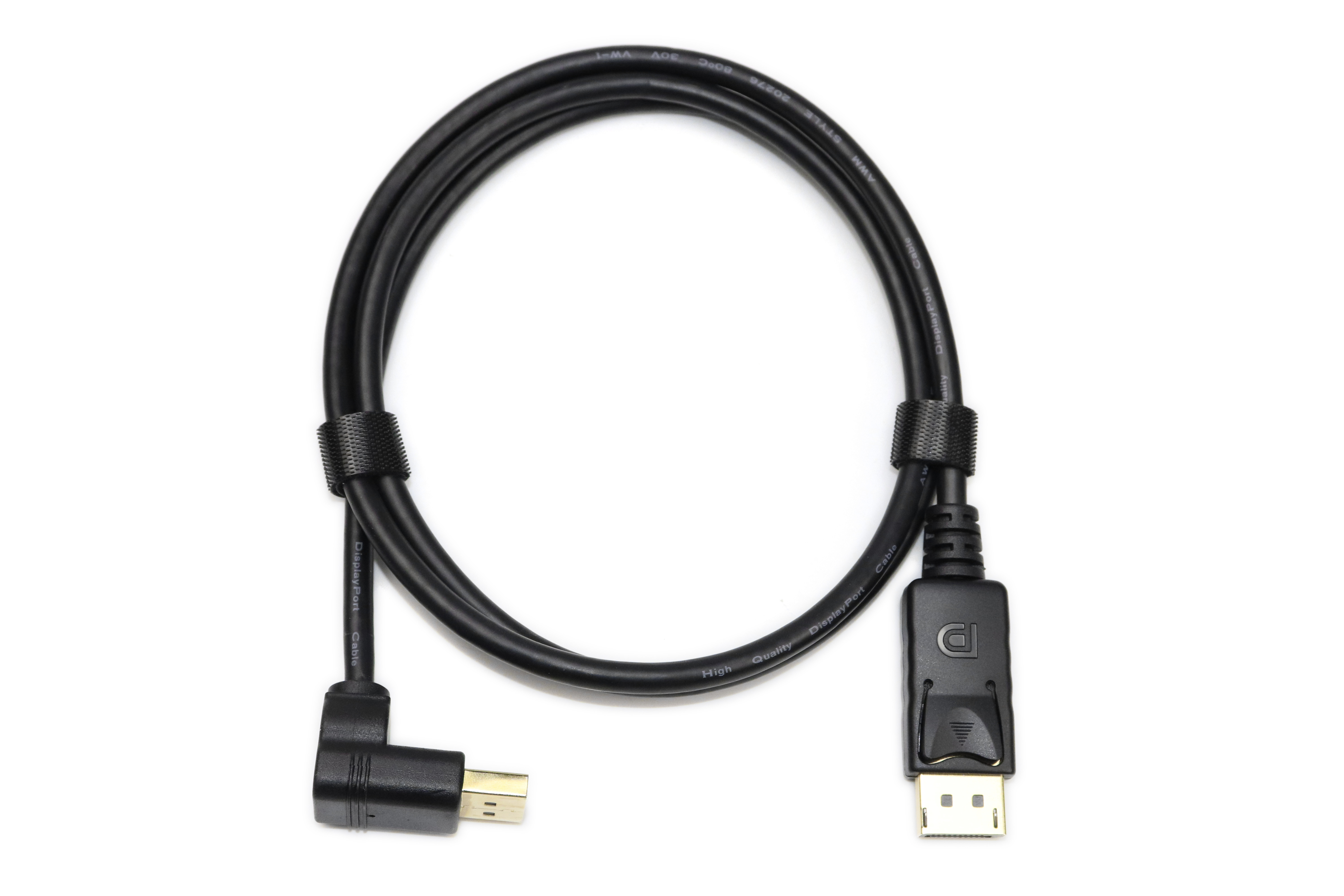 DP1.2 4K 90 Degree Display Port Male To Male Cable 2K 144hz
