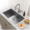 Buy cheap 32'' X 19'' 16 Gauge Undermount Stainless Steel Kitchen Sink With Accessories from wholesalers