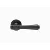 Buy cheap Interior Euro Black Polished Brass Door Handles 67mm For Wooden Door from wholesalers