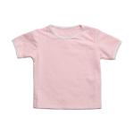 Little Girl Boy Basic White Trim T Shirt Set 100% Cotton Personalized Jersey