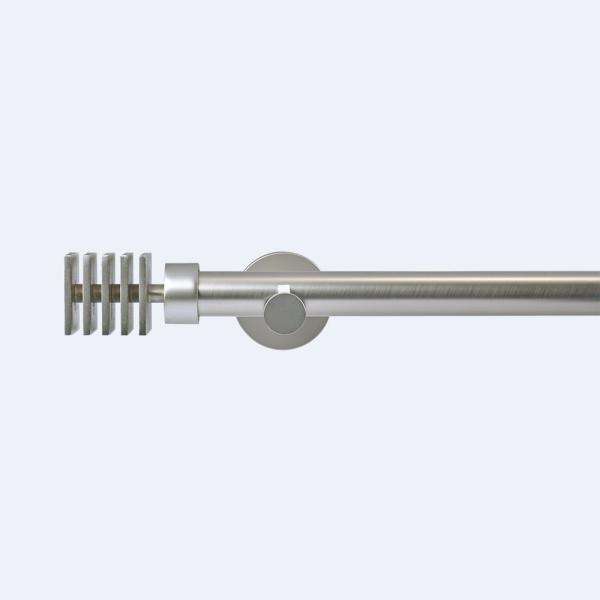 Multilayer Head Pipe Curtain Rods 25MM Diameter Metal Material Beige Sweeping