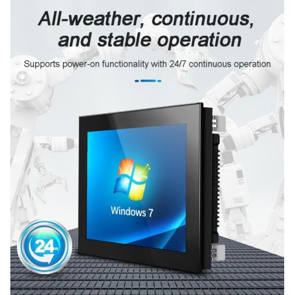 24 Inch Capacitive Embedded mini industrial PCs Waterproof All in One Computer Fanless Panel Pc