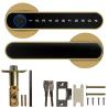 Buy cheap Fingerprint Password Tuya App Door Lock Aluminium Grip Open Biometric Door Handle Lock from wholesalers