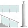Buy cheap Hardware Accessory Square Stainless Steel Balustrade Posts Anti Corrosion Balcony Railing Posts Customized Stainless Steel Handrail Posts from wholesalers