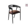Buy cheap Bar Cafe Commercial Metal Chair With Wood Seat , Industrial Style Dining Chairs from wholesalers