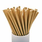 Commercial Convenient Kraft Paper Straws Portable Lightweight 1.2g Per Pcs
