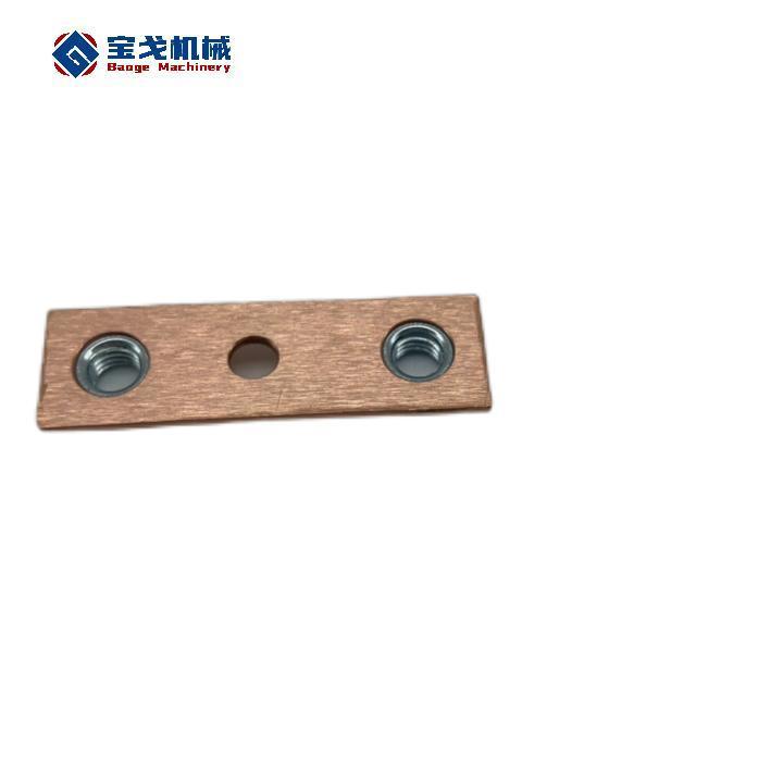 Joint of Copper Busbar by Bolts and Nuts in Electrical Power