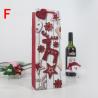 Buy cheap White Cardboard Custom Paper Tote Bags Red Wine Eco Christmas Gift Bags from wholesalers