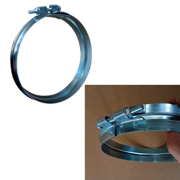 Buy cheap WDs Wide Pipe Clamps / Wide Ring Clamps Carbon Steel Zinc Plated from wholesalers