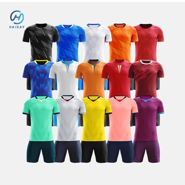 Buy cheap Tailored to Your Style Children Size Football Uniforms with Ribbed/Crew Collar Style from wholesalers
